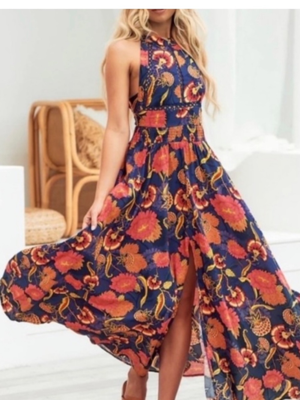 Jaase Endless Summer Boho Cutout Maxi Dress